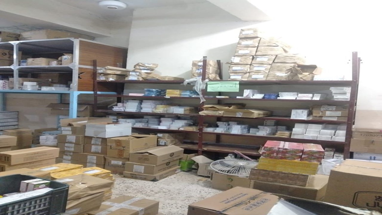 مخزن أدوية غير منظم ضمن حملات تفتيشية